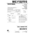 SONY MHCF150 Service Manual cover photo