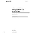 SONY TAAV571 Owner's Manual cover photo