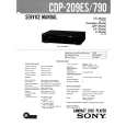 SONY CDP209ES Service Manual cover photo