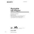 SONY DEJ1000 Owner's Manual cover photo