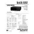 SONY TAD707 Service Manual cover photo