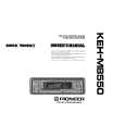 PIONEER KEHM8550 Owner's Manual cover photo