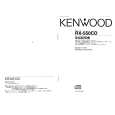 KENWOOD RX-550CD Owner's Manual cover photo