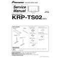 PIONEER KRP-TS02/S/WL5 Service Manual cover photo