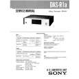 SONY DASR1A Service Manual cover photo