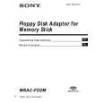 SONY MSAC-FD2M Owner's Manual cover photo