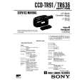 SONY CCD-TR636 Service Manual cover photo