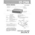 SONY ICFC240L Service Manual cover photo