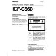 SONY ICF-C560 Owner's Manual cover photo