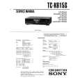 SONY TC-K615S Service Manual cover photo