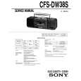 SONY CFS-DW38S Service Manual cover photo