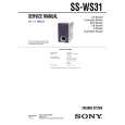 SONY SSWS31 Service Manual cover photo