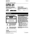 SONY CFD-31 Owner's Manual cover photo