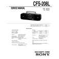 SONY CFS-208L Service Manual cover photo