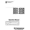 PIONEER DEH-434R Owner's Manual cover photo