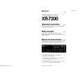 SONY XR-7200 Owner's Manual cover photo
