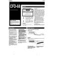 SONY CFD-68 Owner's Manual cover photo