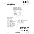 SONY STU61 Service Manual cover photo