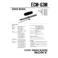 SONY ECMG3M Service Manual cover photo