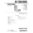 SONY M730V Service Manual cover photo