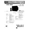 SONY KV27XR Service Manual cover photo