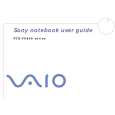 SONY PCG-FX801 VAIO Owner's Manual cover photo