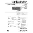 SONY CDP-CX571 Service Manual cover photo
