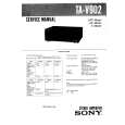 SONY TAV902 Service Manual cover photo