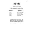 SONY R5400 Owner's Manual cover photo