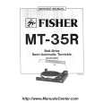FISHER MT35R Service Manual cover photo