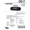 SONY CFD-17 Service Manual cover photo