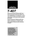 ONKYO T407 Owner's Manual cover photo