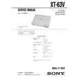 SONY XT63V Service Manual cover photo