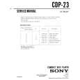 SONY CDP23 Service Manual cover photo