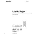 SONY DVPS725D Owner's Manual cover photo