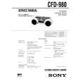 SONY CFD980 Service Manual cover photo
