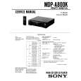 SONY MDP-A800K Service Manual cover photo