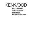 KENWOOD KSC-WD250 Owner's Manual cover photo