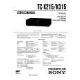 SONY TC-K215 Service Manual cover photo