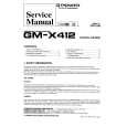 PIONEER GM-X412 X1H/UC Service Manual cover photo