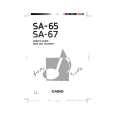 CASIO SA-65 Owner's Manual cover photo