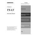 ONKYO TXL5 Owner's Manual cover photo