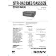 SONY STR-DA333ES Owner's Manual cover photo