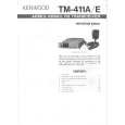 KENWOOD TM-411A Owner's Manual cover photo