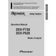 PIONEER DEH-P630 Owner's Manual cover photo