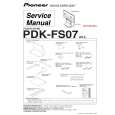 PIONEER PDK-FS07 Service Manual cover photo