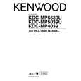 KENWOOD KDC-MP4039 Owner's Manual cover photo