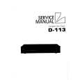 LUXMAN D113 Service Manual cover photo