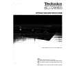 TECHNICS SUV650 Owner's Manual cover photo