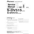 PIONEER S-DV515/XJC/E Service Manual cover photo
